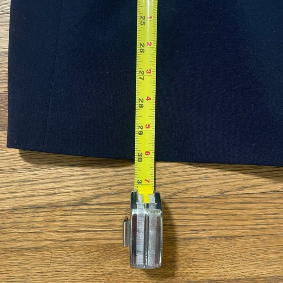 SUPPLY & DEMAND Navy Single Breasted School Boy Long Line Blazer Women L - Picture 10 of 13